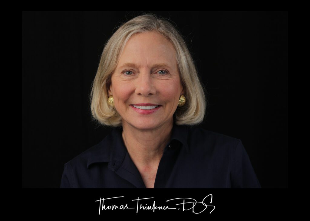 Dental patient after restorative dental care from Dr. Trinkner